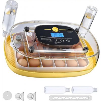 E-CrossStu GmbH​ Plně automatický inkubátor pro 24 vajec VEVO025 žlutý – Hledejceny.cz