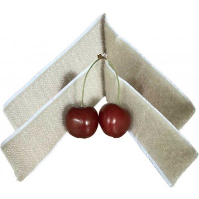 Pásek na suchý zip s lepidlem barva béžová 2 ks x 20 cm, šířka 25 mm – Hledejceny.cz