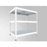 Biedrax Regál 60 x 60 x 120 cm bílý 3 police – Hledejceny.cz