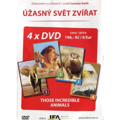 Úžasný svět zvířat 1 - 4 DVD – Zbozi.Blesk.cz