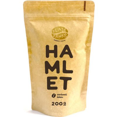Zlaté Zrnko Hamlet Směs arabica 50% a Robusta 50% výrazný zrnková 1 kg – Hledejceny.cz