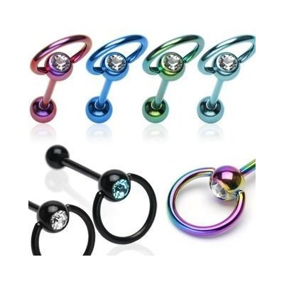 S4U Piercing do jazyka (duhová) PJ01168-AB – Sleviste.cz