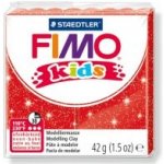 Fimo Staedtler kids červená se třpytkami 42 g – Zboží Dáma