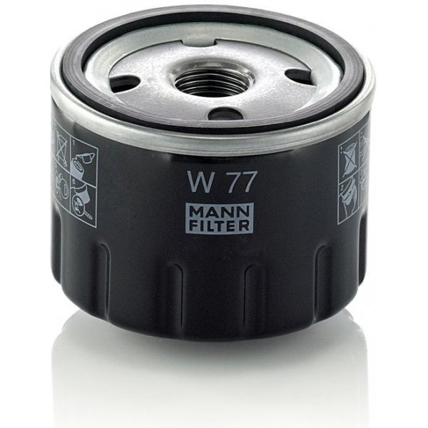 Olejový filtr pro automobily Olejový filtr MANN-FILTER W 77 (W77)