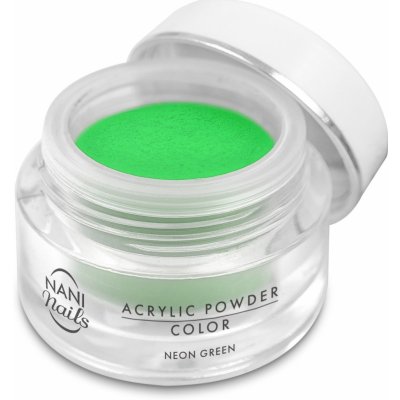 NANI akrylový pudr Neon Green 3,5 g – Zbozi.Blesk.cz