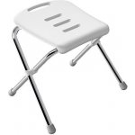 SPIRELLA Sedátko do sprchy SITZ skládací bílé chromovaná ocel 47 cm, do 130 kg – Zboží Mobilmania