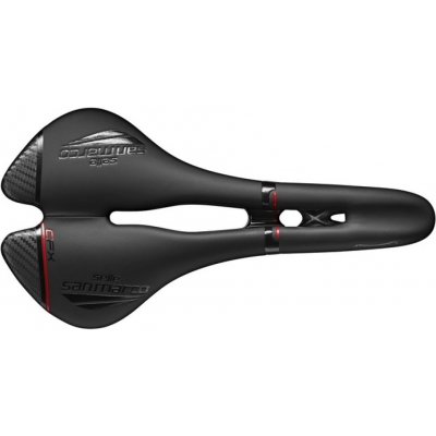 Selle San Marco Aspide Open-Fit Carbon FX Wide černé – Zboží Mobilmania