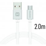 SWISSTEN TEXTILE datový kabel USB - microUSB 2m – Hledejceny.cz