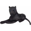 Plyšák Brubaker Panther Soft Toy ležící Soft Toy Velká kočka černá 45 cm