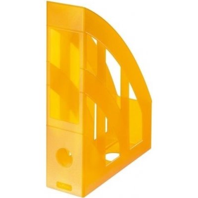 Stojan na časopisy Herlitz, transparentní oranžový – Zboží Dáma