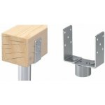 Adaptér na zemní vrut nastavitelná U příruba 60 - 200 x 184 x 4,0, balení 1 ks – Hledejceny.cz