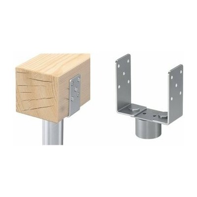 Adaptér na zemní vrut nastavitelná U příruba 60 - 200 x 184 x 4,0, balení 1 ks – Hledejceny.cz