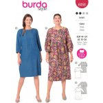 Střih Burda 6058, návod k šití: šaty pro plnoštíhlé – Zboží Mobilmania