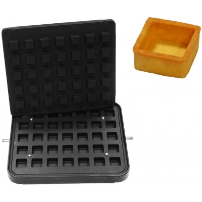 G.Gastro Formy pro stroj na tartaletky TMPIC - Tvar tartaletek: Čtvercové - 35x35 mm - Výška: 17 mm - pro 35 tartaletek - D9783855 – Zbozi.Blesk.cz