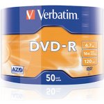 Verbatim DVD-R 4,7GB 16x WRAP Bulk, 50ks (43788) – Zboží Živě