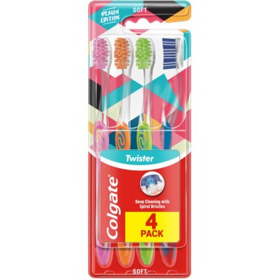 Colgate Twister Edition měkký 4 ks – Zboží Mobilmania