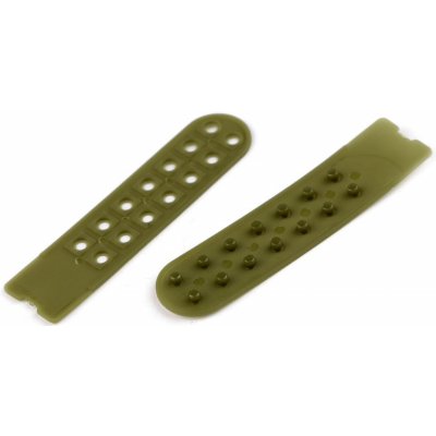 Zapínání / zkracovač na kšiltovky šíře 20 mm - zelená khaki (5 pár) – Sleviste.cz