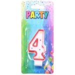 Wiky Dortová svíčka 4 zlatá – Zboží Dáma