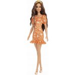 Barbie Modelka oranžové šaty s bílými květy – Hledejceny.cz