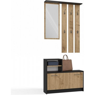 TP Living Předsíňová stěna Artisan B hnědá – Zboží Dáma