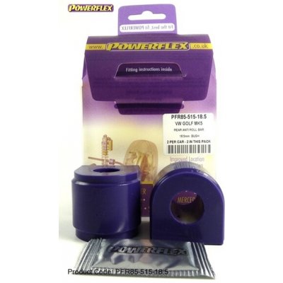 Powerflex Silentbloky VW Golf 5 1K včetně GTI/R32 (04-) Rear Anti Roll Bar Bush 18,5mm (15) | Zboží Auto