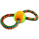 Dog Fantasy Přetahovadlo osmička barevné + tenisák 25 cm – Zboží Mobilmania