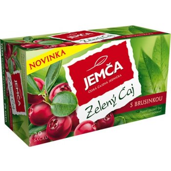 Jemča zelený čaj s brusinkou 20 x 1,5 g