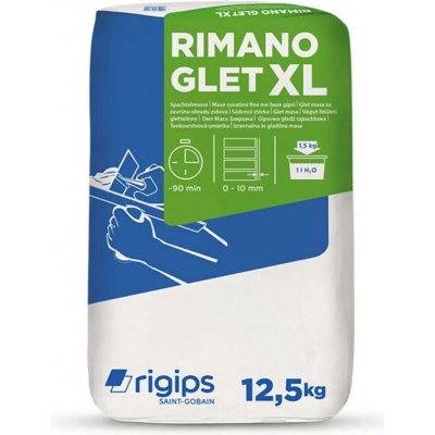 Rigips Stěrka sádrová Rimano Glet XL 12,5kg – Hledejceny.cz