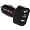 Nabíječka k GPS navigacím Napájecí adaptér SWISSTEN 3x USB černý Napájecí adaptér, do auta, 3x USB, vstup 12-24V, výstup 5V, 2,1/1A, černý 20111200