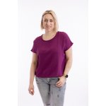 Tričko do gumy Violeta bílá – Zboží Dáma