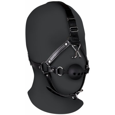 Ouch! Xtreme Head Harness with Breathable Ball Gag and Nose Hooks Black – Zbozi.Blesk.cz