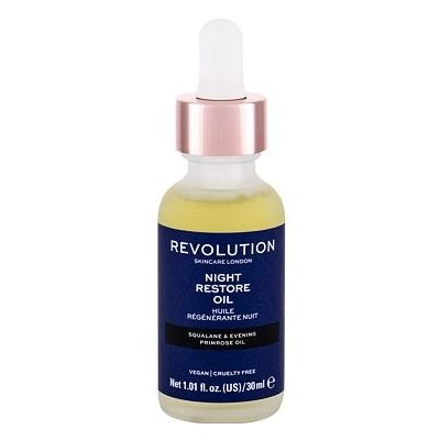 Revolution Skincare Night Restore Oil noční olejové sérum pro zlepšení stavu pleti 30 ml pro ženy