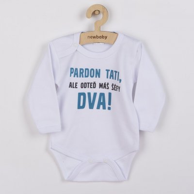 New Baby Body s potiskem Pardon tati ...máš šéfy dva!