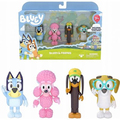 TM Toys Bluey 4 figurky přátelé – Zboží Mobilmania