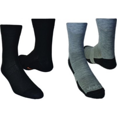 Vavrys ponožky LIGHT TREK CMX 2020 2-pack černá+šedá – Zboží Mobilmania