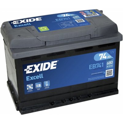 Exide Excell 12V 74Ah 680A EB741