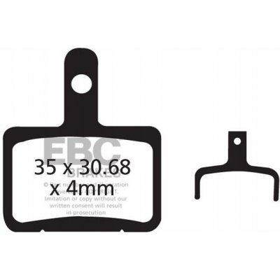 Brzdové destičky EBC CFA327R organické pro kola Shimano Tektro Auriga Meca – Hledejceny.cz