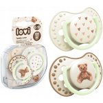 Lovi Dudlík svítící silikonový dynamický Teddy Love 2ks – Zboží Mobilmania