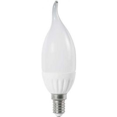 Lurecom LED C37L-5W E14 Prodloužená 5W LED žárovka, malý závit E14, 410lm bílá teplá