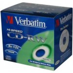 Verbatim CD-RW 700MB 8-12x, jewel, 10ks (43148) – Hledejceny.cz