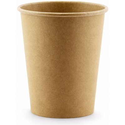 PartyDeco Papírové kelímky přírodní 220 ml – Zboží Dáma