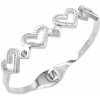 Náramek Steel Jewelry náramek SRDCE Chirurgická ocel NR090206