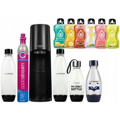 Sodastream Terra sada černý se 4 lahvemi a sáčky typu boler – Zbozi.Blesk.cz