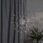 Star trading Závěsná LED světelná dekorace FIREWORK 60x LED P.26 cm stříbrná – Hledejceny.cz