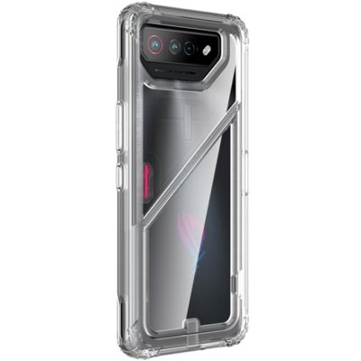 Pouzdro PROTEMIO 59108 TEO Pevný ochranný obal se stojanem Asus ROG Phone 7 / ROG Phone 7 Ultimate průhledný