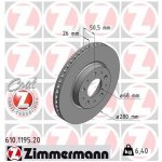 Brzdový kotouč ZIMMERMANN 610.1195.20 – Hledejceny.cz