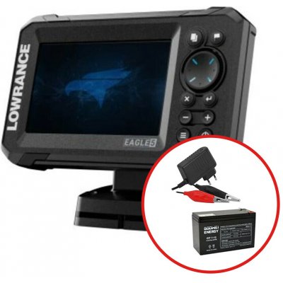 Lowrance eagle 5 se sondou 83/200 hdi + baterie a nabíječka – Hledejceny.cz