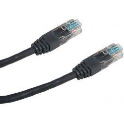 Datacom 15931 patch UTP, cat.6, lanko, RJ45, 3m, černý