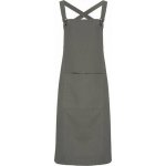 Premier Workwear Středně dlouhá zástěra Barista s křížením na zádech s kovovými očky v pase šedá tmavá Pantone 431 72x86cm PW129 – Zboží Dáma