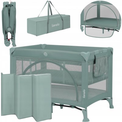 Lionelo Postýlka cestovní Laura Green Sage – Zboží Dáma